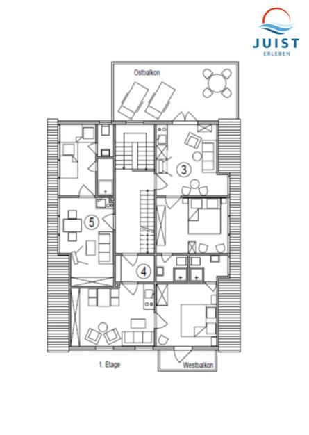 Haus Deichgraf 175 - Wohnung 5 Джуист Екстериор снимка